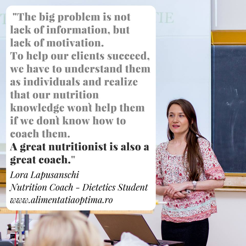 Nutrition trends coach Lora Lapusanschi