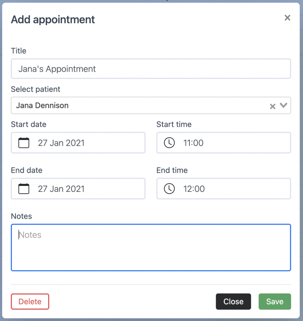 nutrition appointment scheduling software