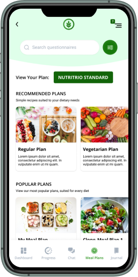 whitelabel nutrition mobile app